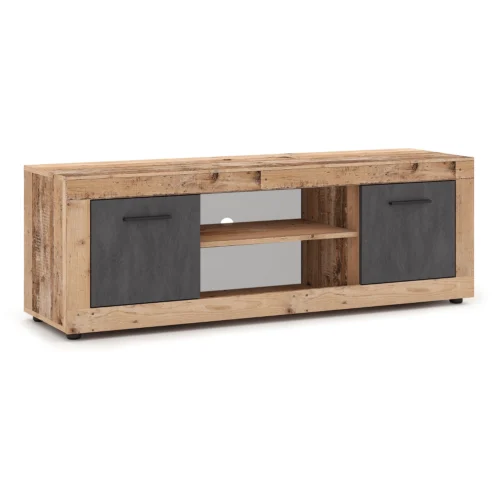 product-14792-0 Dulap RTV BLAGO 140 cm Raw Oak/Graphite — Comode