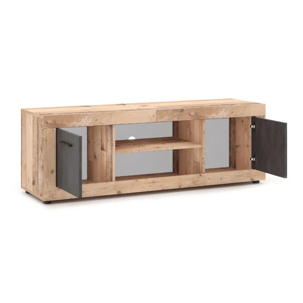 Dulap RTV BLAGO 140 cm Raw Oak/Graphite — Comode