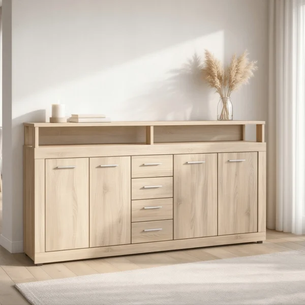 Comodă BLAGO 190 cm stejar Sonoma — Comode