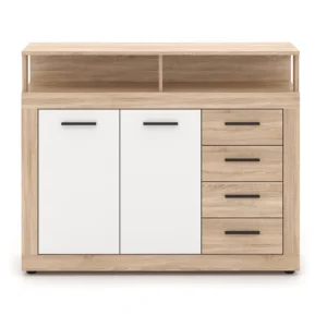 product-14794-0 Comodă BLAGO MIDI A 119,5 cm Stejar Sonoma/Alb — Comode