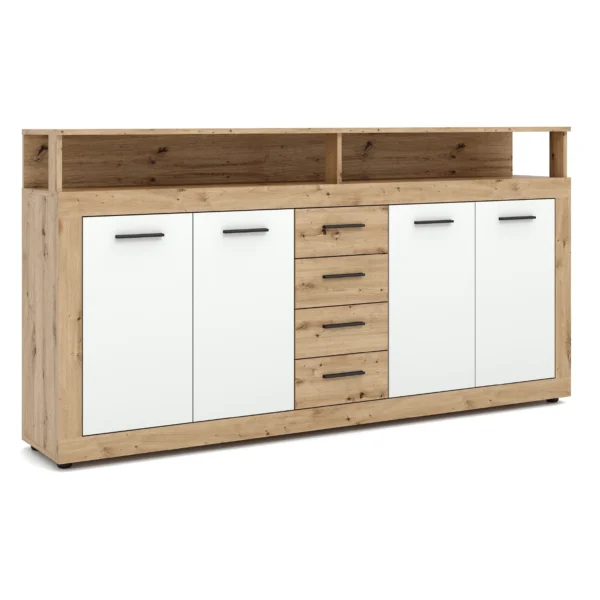 product-14796-0 Comodă cu sertare BLAGO 190 cm Stejar Artisan/alb — Comode