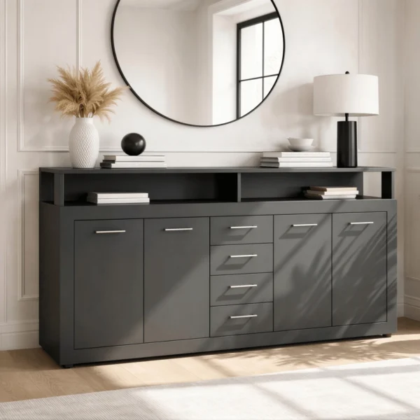 product-14797-0-1 Comodă BLAGO 190 cm antracit — Comode