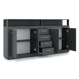 product-14797-1 Comodă BLAGO 190 cm antracit — Comode