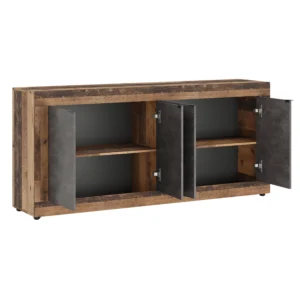 product-14798-1 Comodă BLAGO 180 cm Stejar închis/Grafit — Comode