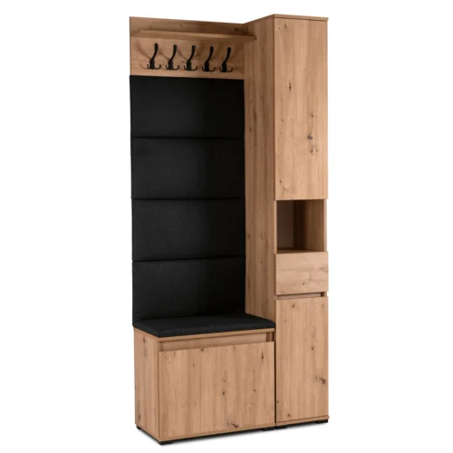 product-14799-0 VENORNA 90 cm Stejar Artisan/Grafit Set hol — MOBILA