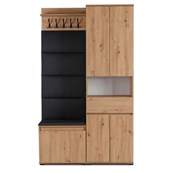 product-14801-1 MODENA Set hol 120 cm Stejar Artisan/Grafit — MOBILA