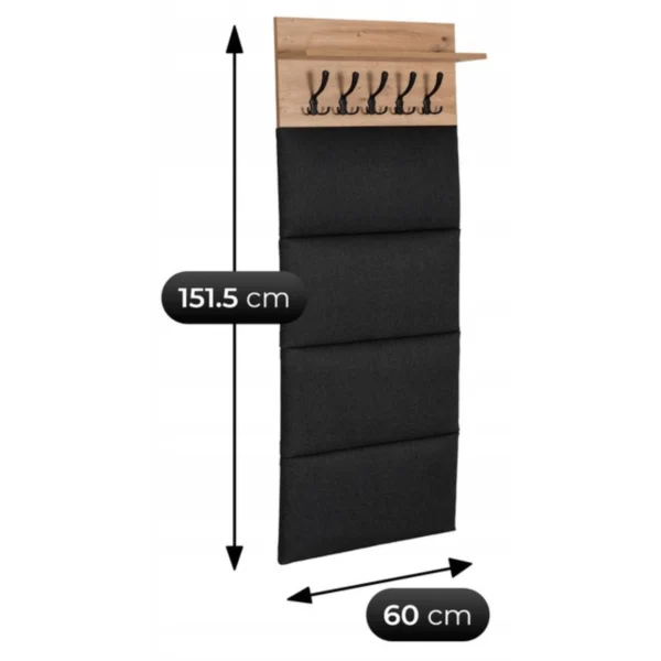 product-14801-8 MODENA Set hol 120 cm Stejar Artisan/Grafit — MOBILA