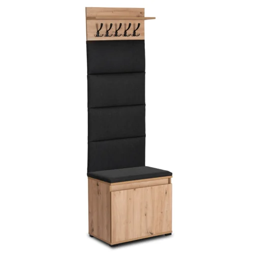 product-14802-0 MODENA 60 cm Artisan Oak/Graphite Hallway Set — MOBILA