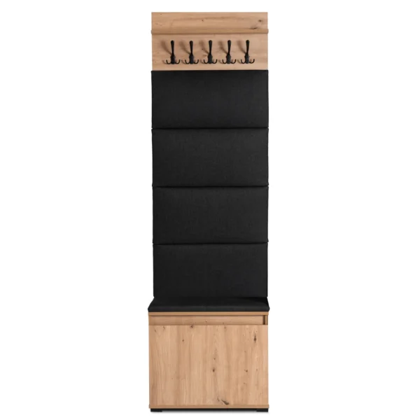 product-14802-1 MODENA 60 cm Artisan Oak/Graphite Hallway Set — MOBILA