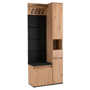Set pentru hol PARMA 80 cm Stejar Artisan/Grafit