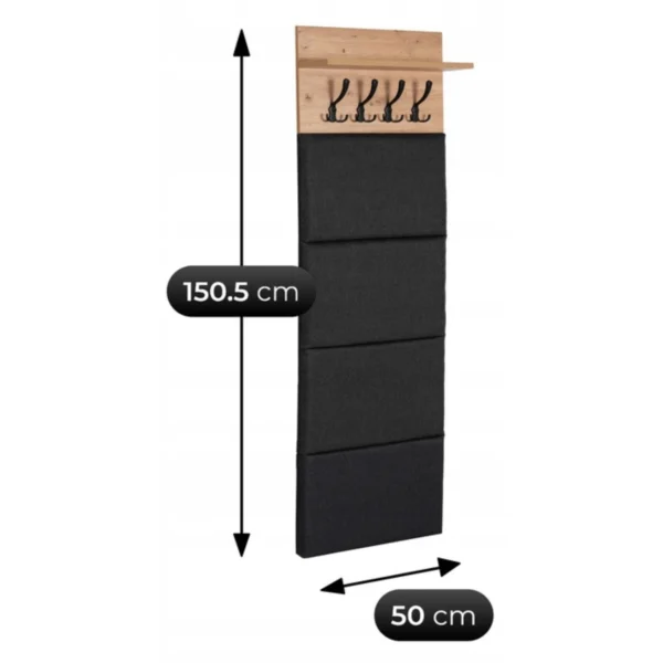 product-14804-8 PARMA Set hol 50 cm Stejar Artisan/Grafit — Cuiere