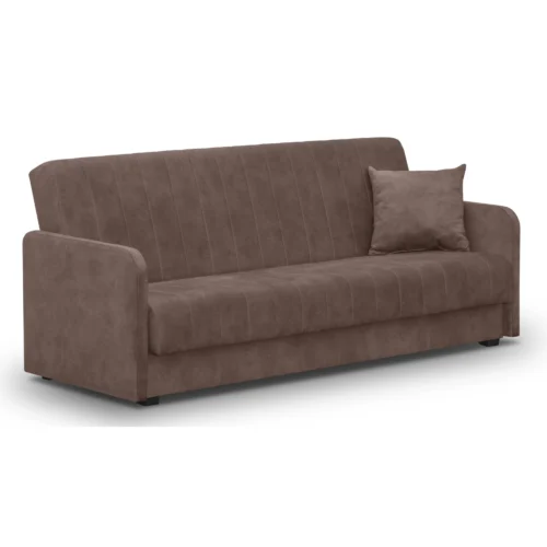 product-14809-0 PORTO Canapea Canapea pliabilă din velur maro — Canapele și sofale