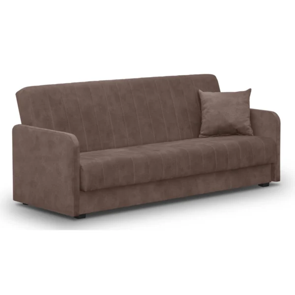 product-14809-0 PORTO Canapea Canapea pliabilă din velur maro — Canapele și sofale