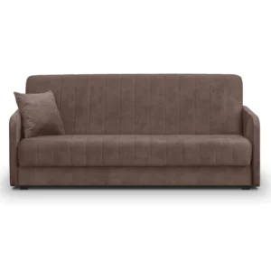 product-14809-1 PORTO Canapea Canapea pliabilă din velur maro — Canapele și sofale
