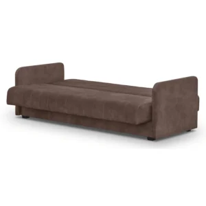 product-14809-2 PORTO Canapea Canapea pliabilă din velur maro — Canapele și sofale