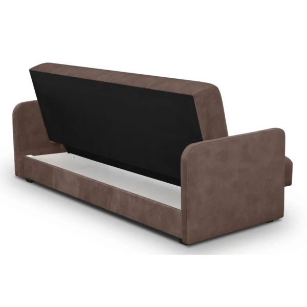product-14809-3 PORTO Canapea Canapea pliabilă din velur maro — Canapele și sofale
