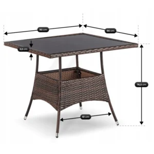 product-14810-6 Set mobilier de grădină MORADO Brown/Beige — MOBILA