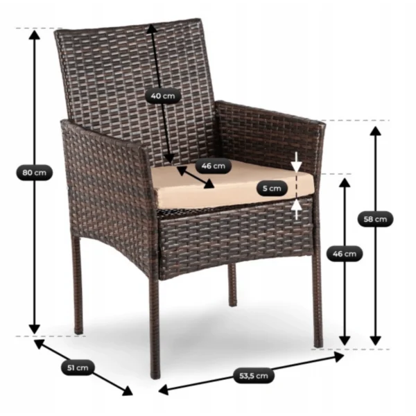product-14810-7 Set mobilier de grădină MORADO Brown/Beige — MOBILA