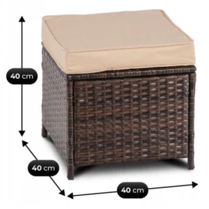 Set mobilier de grădină DALLAS Brown/Beige — MOBILA