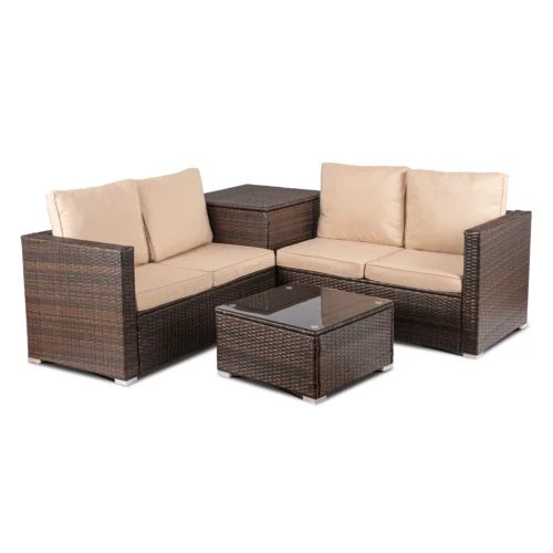 product-14813-0 Set mobilier de grădină NEGRO Brown/Beige — MOBILA