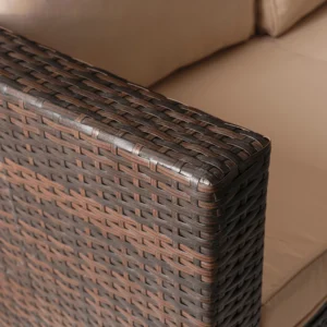 Set mobilier de grădină NEGRO Brown/Beige — MOBILA