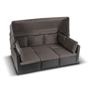product-14818-3 Set mobilier de grădină CALIENTE negru/maro — MOBILA