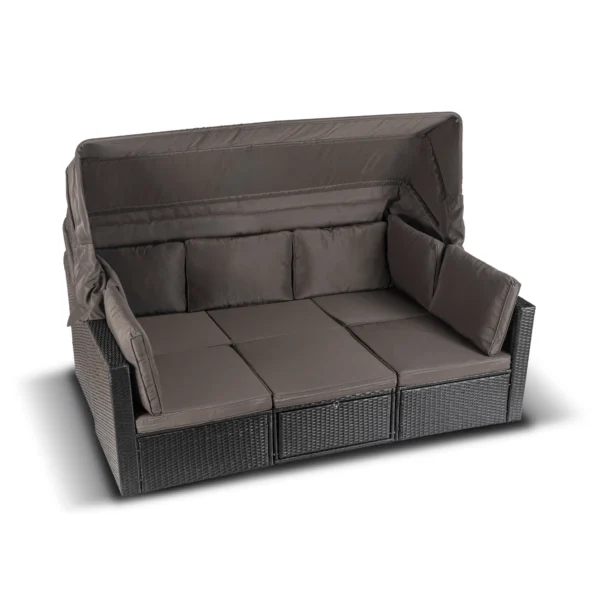 product-14818-3 Set mobilier de grădină CALIENTE negru/maro — MOBILA