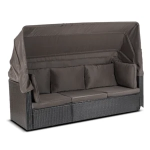 product-14818-4 Set mobilier de grădină CALIENTE negru/maro — MOBILA