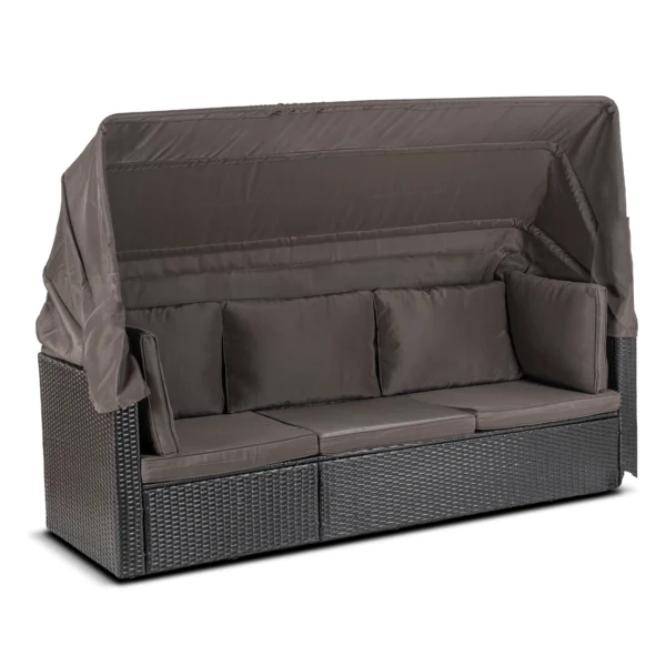 product-14818-4 Set mobilier de grădină CALIENTE negru/maro — MOBILA