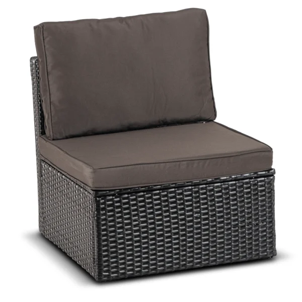 product-14818-5 Set mobilier de grădină CALIENTE negru/maro — MOBILA