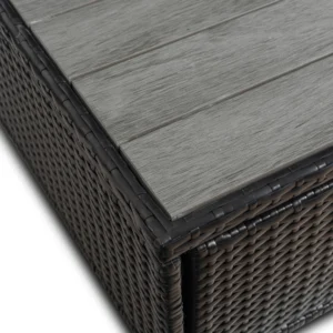 product-14818-8 Set mobilier de grădină CALIENTE negru/maro — MOBILA