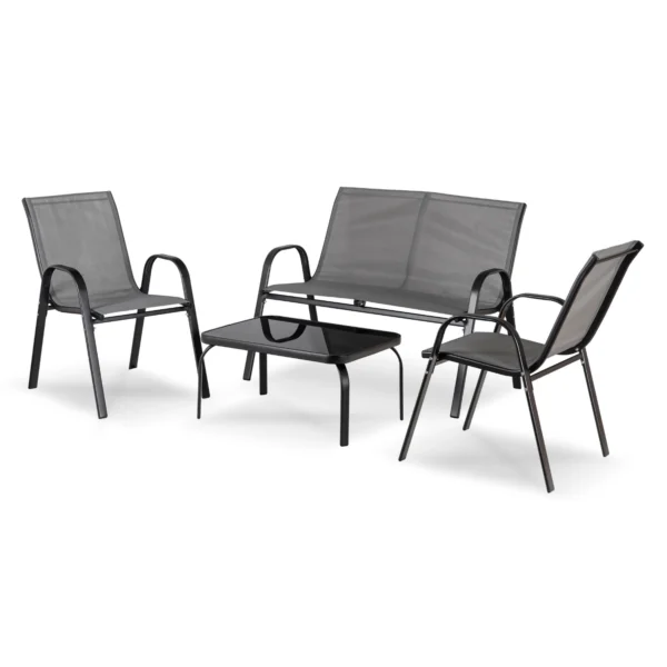 product-14819-0-1 MINNESOTA Set mobilier de grădină gri — MOBILA