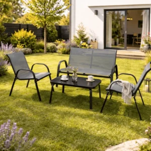 product-14819-0 MINNESOTA Set mobilier de grădină gri — MOBILA