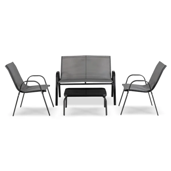 product-14819-1 MINNESOTA Set mobilier de grădină gri — MOBILA