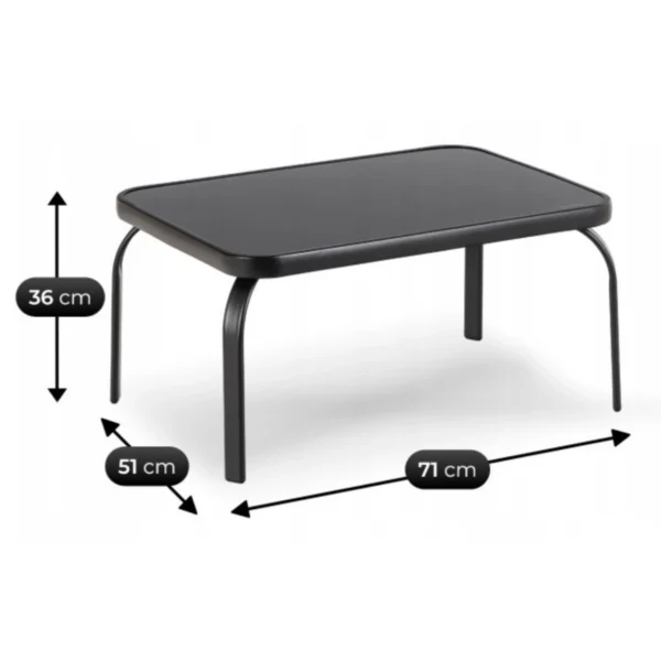 product-14819-7 MINNESOTA Set mobilier de grădină gri — MOBILA