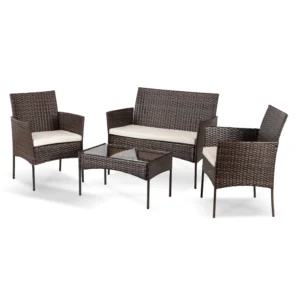product-14820-0-1 Set mobilier de grădină MISSISIPI Brown/Beige — MOBILA