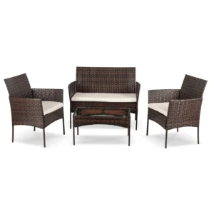 product-14820-1 Set mobilier de grădină MISSISIPI Brown/Beige — MOBILA