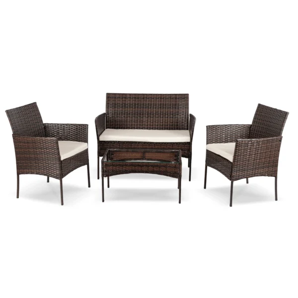 product-14820-1 Set mobilier de grădină MISSISIPI Brown/Beige — MOBILA