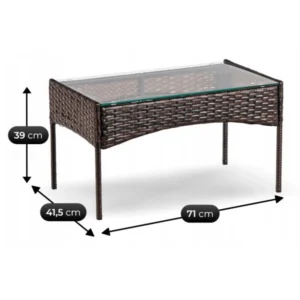 product-14820-8 Set mobilier de grădină MISSISIPI Brown/Beige — MOBILA