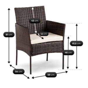 product-14820-9 Set mobilier de grădină MISSISIPI Brown/Beige — MOBILA
