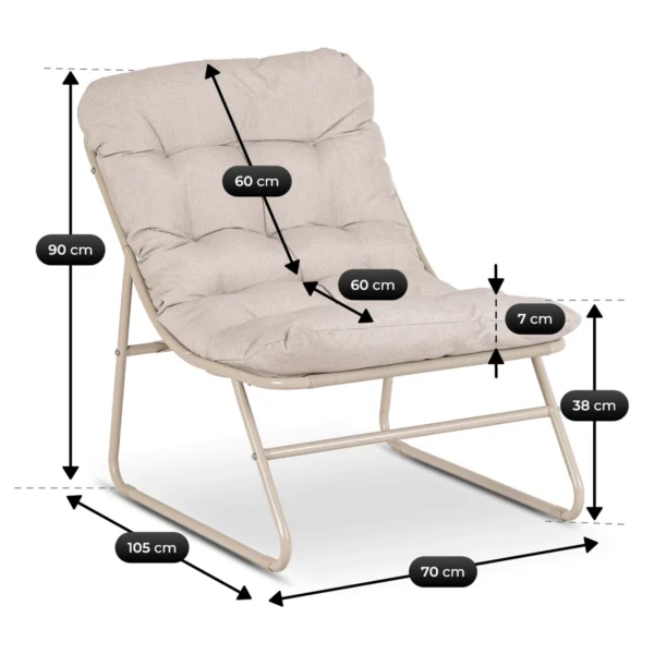 Set mobilier de grădină MEGARA Beige — MOBILA