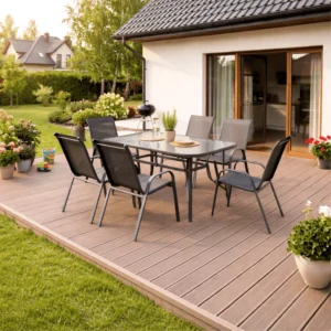 LIBERTY Set mobilier de grădină negru — MOBILA