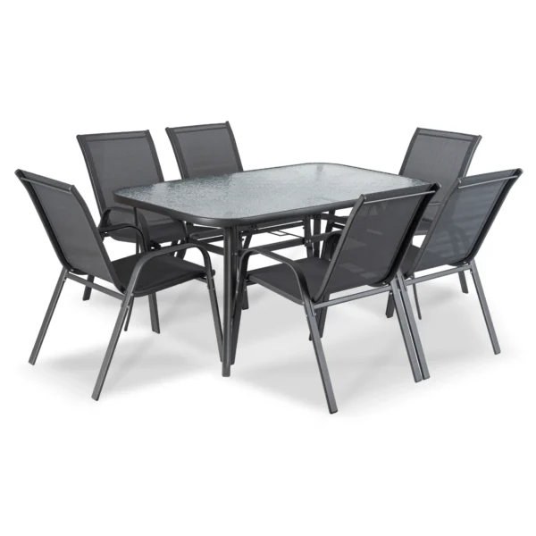 LIBERTY Set mobilier de grădină negru — MOBILA