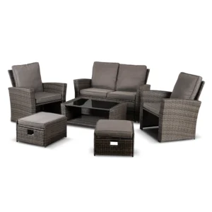 Set de mobilier de grădină DELGADO, gri