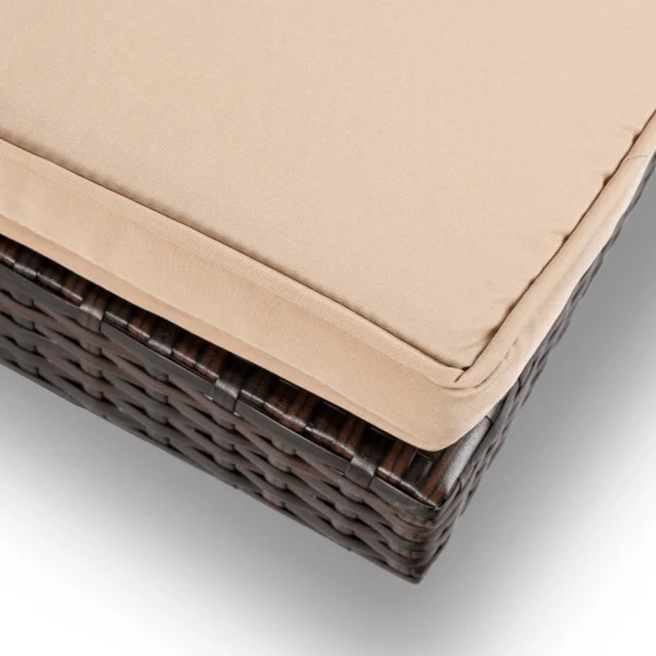 Fotoliu de grădină FELIZ Brown/Beige Technorattan — MOBILA