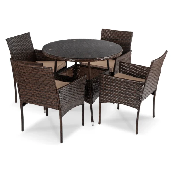 Set de mobilier de grădină AZUL Brown/Beige — MOBILA
