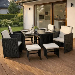 set-de-mobilier-de-gradina-bonito-negru-crem-2 Set de mobilier de grădină BONITO Negru/Crem — MOBILA