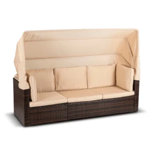Set mobilier de grădină CALIENTE Brown/Beige — MOBILA