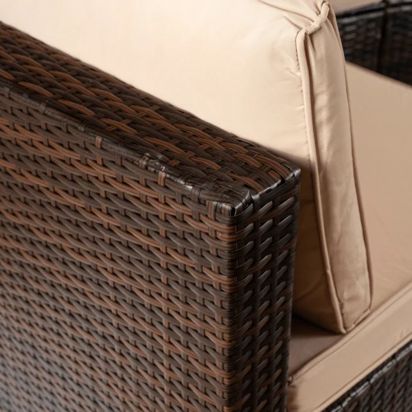 Set mobilier de grădină CALIENTE Brown/Beige — MOBILA