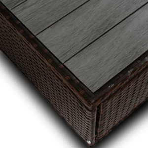 Set mobilier de grădină CALIENTE Brown/Beige — MOBILA